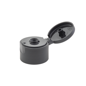 Tampa flip top preta fosca 24/410