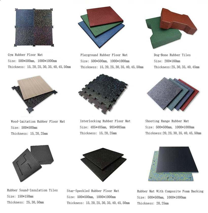Rubber Floor Tiles