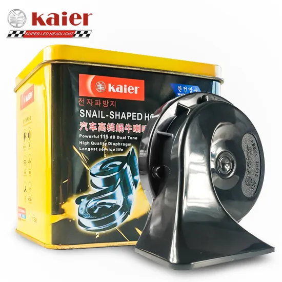 Universal Waterproof Electronic Horn - 118DB Kaier T11 Car Horn Supertone Copper Pin Hot Selling Snail Horn Electric Klaxon Trumpet