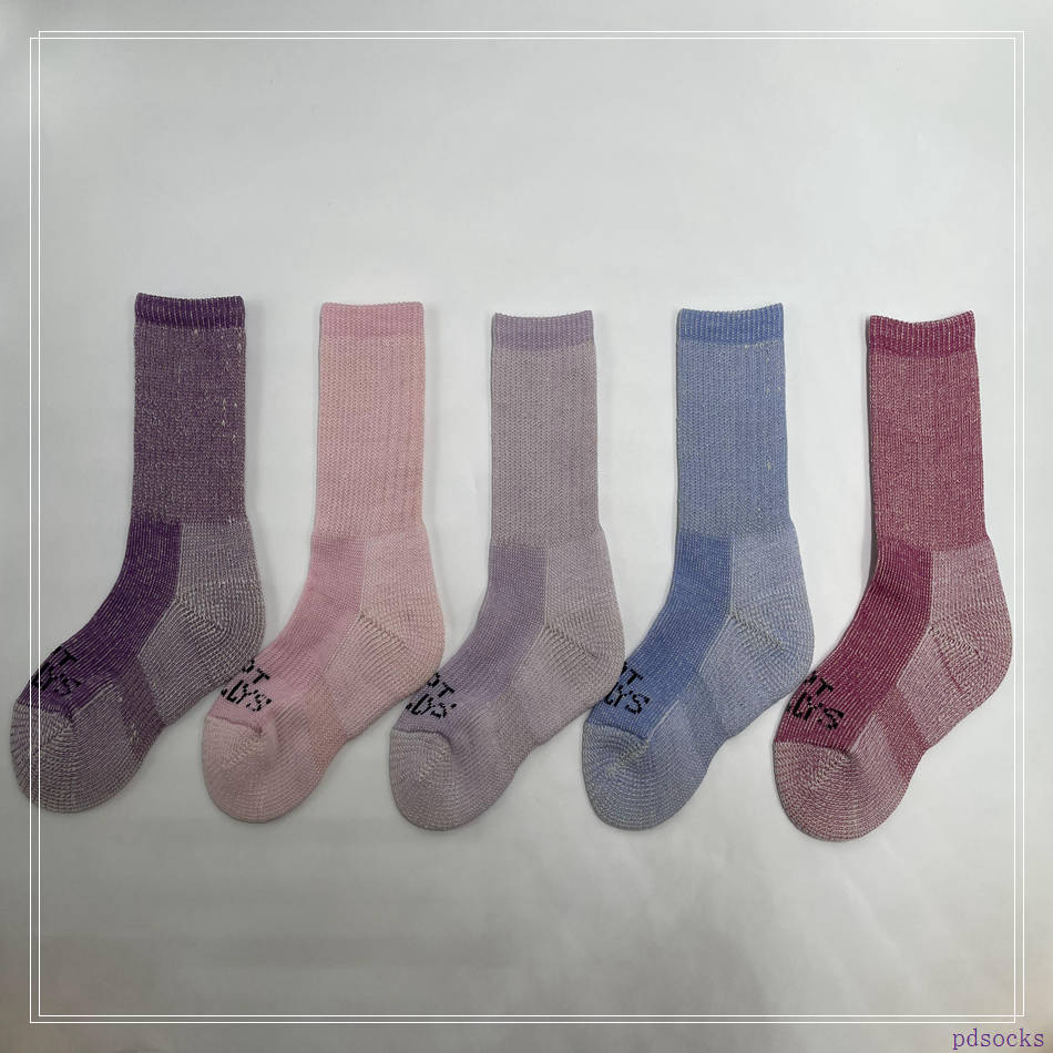 chaussettes en laine pour enfants en tricot inversé personnalisé