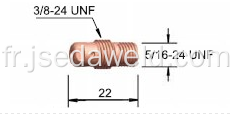 Corps de collet de soudure Tig 13N