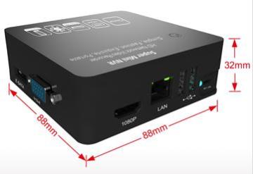 Onvif 1080P 8channel Simple Fashion Portable Super Mini NVR E-SATA P2p HDMI