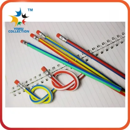 promotional customized flexible creative mini plastic standard pencils
