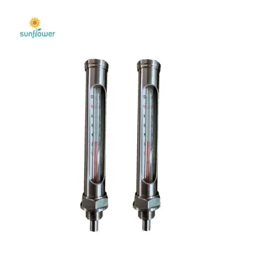 Industrial Glass Thermometer with Aluminum Shell - Straight Series and V-Shaped Design