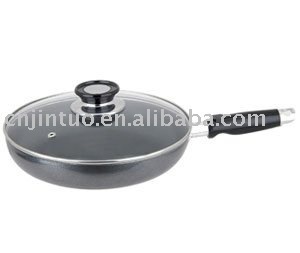 Aluminum Non stick Frying Pan with Glass Lid