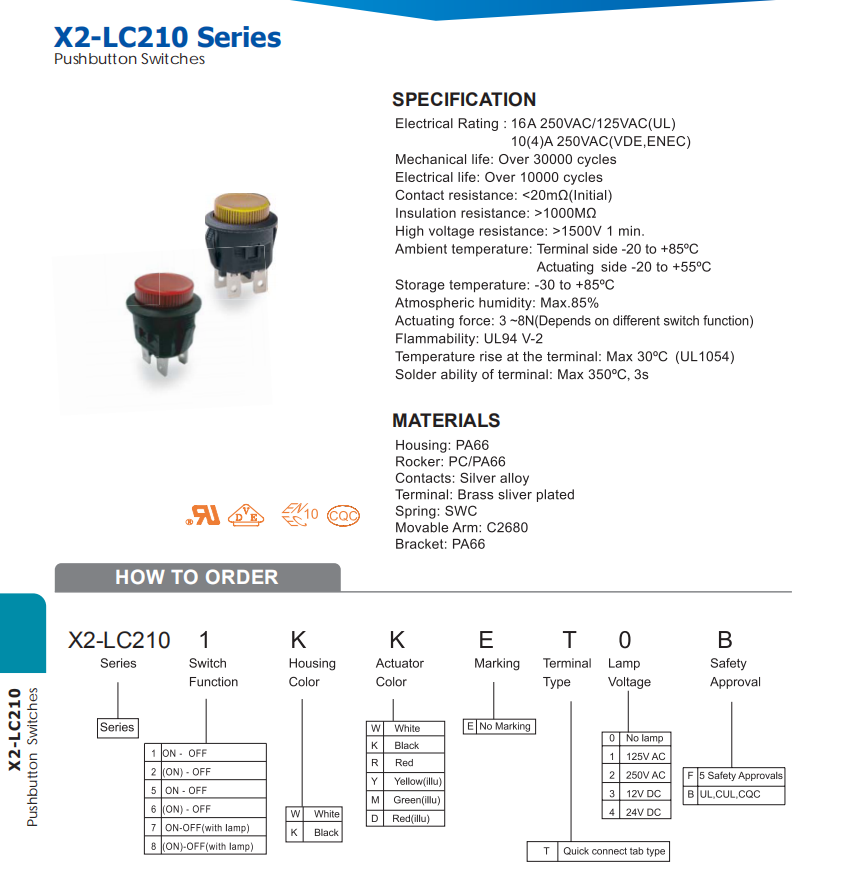 LED Push Button Switches