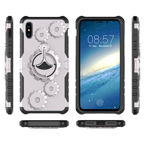 Colorful Metal Mixture Phone case for iPhone X
