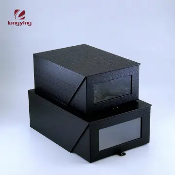 drawer gift boxes wholesale black cardboard shoe box