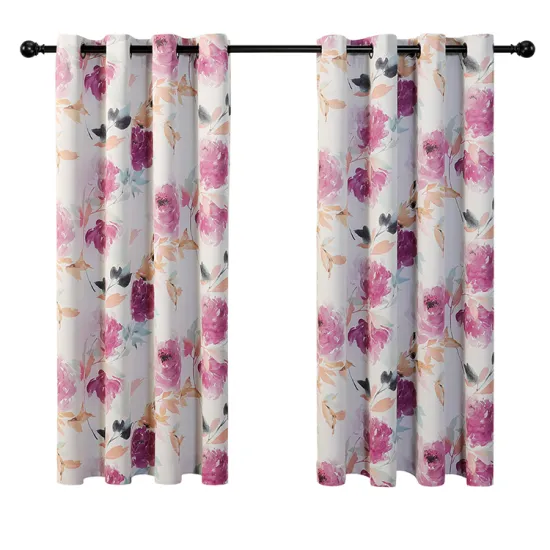 Factory Direct Sale: Cheap Floral Printed Curtains & Door Curtains for Southeast Asia
