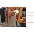 On-line pallet stretch wrapping machine