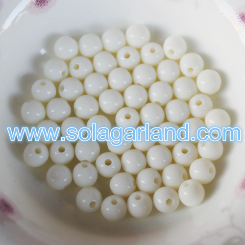 6-30MM perles solides opaques acrylique lâche perles breloques