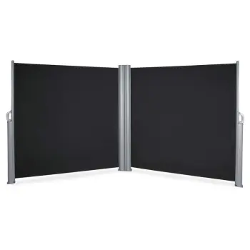 Retractable Privacy Screen: Shade, UV Protection, and Waterproof Double-Sided Awning for Patios
