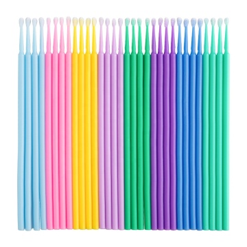 Disposable Grafted Eyelash Cotton Swabs - 100 PCs Makeup Cleaning Sticks