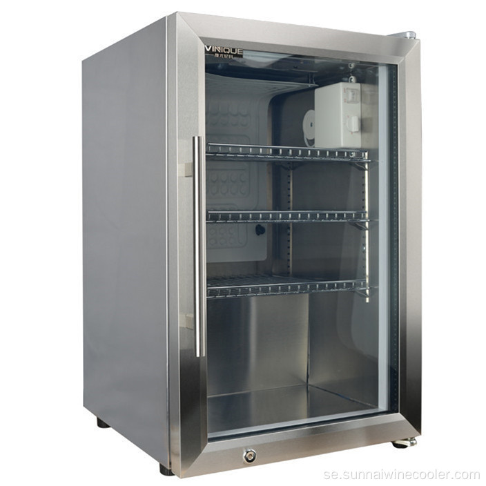 66L BBQ utomhus mini bar kylskåp glasdörr
