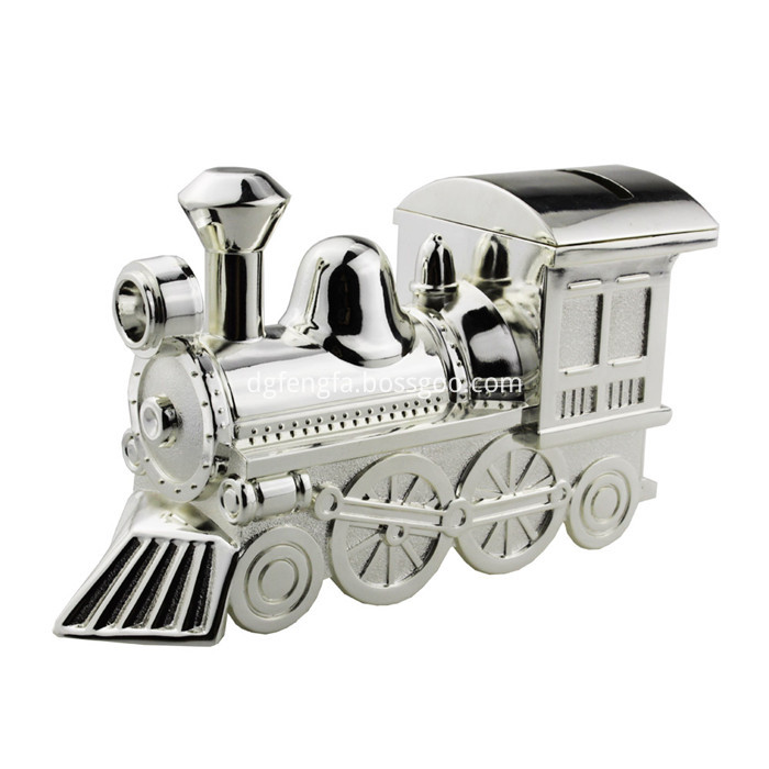 Zinc Alloy Train Coin Bank