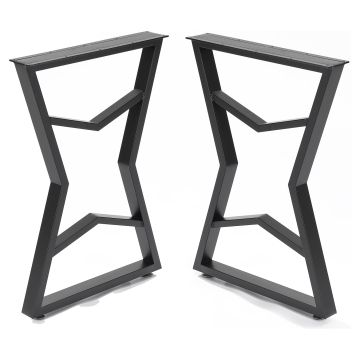 Heavy-Duty Z-Frame Black Table Base