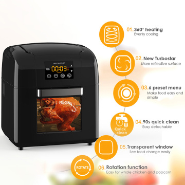 Healthier fried food hot air fryers oven oil-less