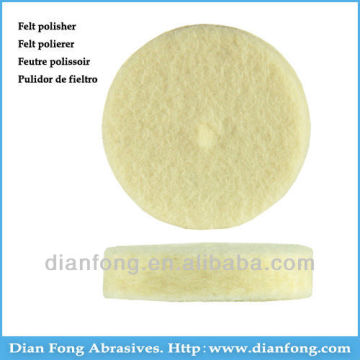 03Ns25 Soft Unmounted Wheel Shaped High Density Dental Laboratory Polishing White Soft Felt Wheel