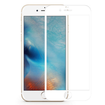3D White Glass Screen Protector for iPhone 6