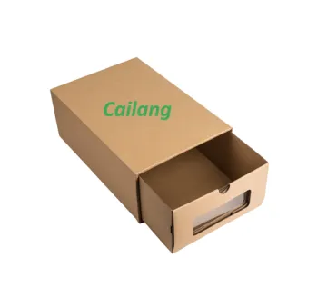 Custom Printed Brown Kraft Paper Shoe Packaging Boxes