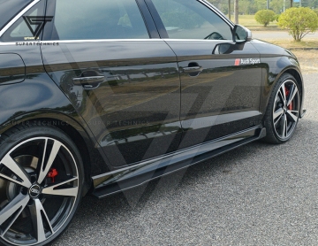 Stile Kohlefaser -Seitenröcke für Audi RS3