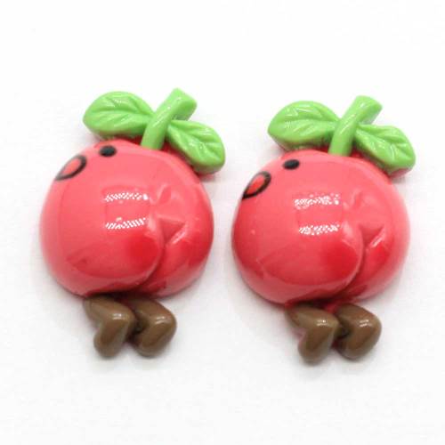 Kawaii Fruit Resin Beads Bunte Pfirsich Bananen Ornament Dekoration Craft Fashion Anhänger Schmuck Schmuck Verschönerung Store