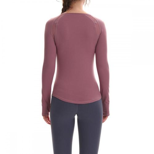 Abbigliamento sportivo Top da yoga a maniche lunghe