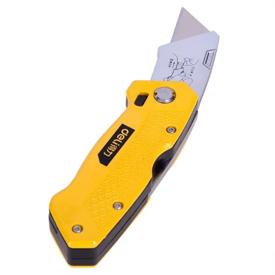 Deli DL006Z Hand Tools SK5 Steel Cutter Foldable Design Utility Knife 19mm
