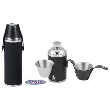 Stainless Steel Hip Flask Gift Set YF-636