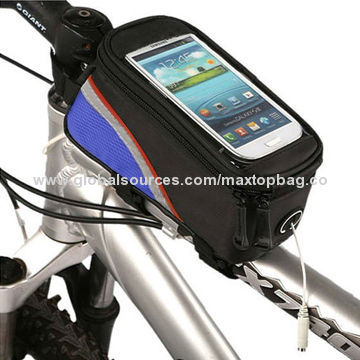 Bike Front Frame Tube Bags for iPhone 5s/5c/5, Samsung Galaxy S4