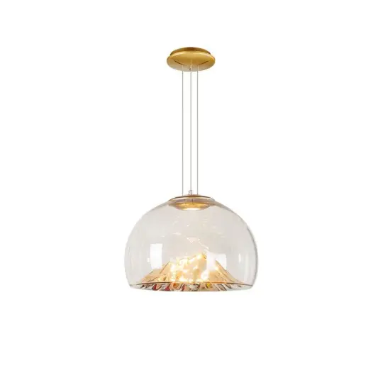 INSHINE Glass Fixed Brass Pendant Light