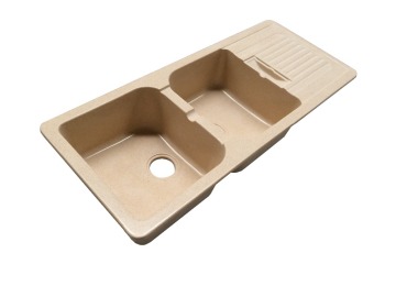 acrylic solid surface sink ,composite sink double bowls