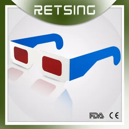 Paper Decoder Glasses with Red Lens