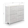 Modern Customized 5 Fabric Drawers Storage Organizer