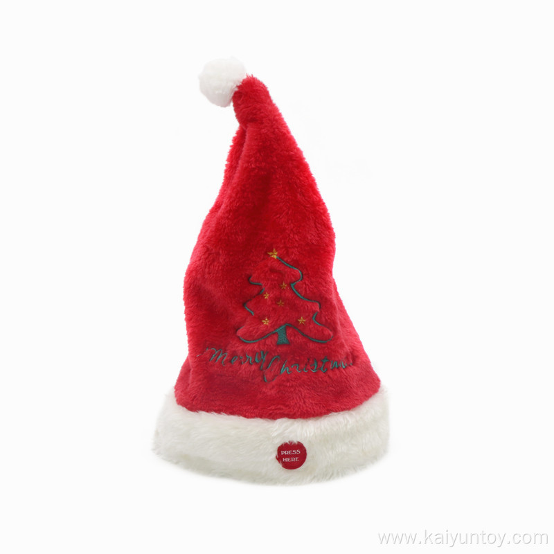 Electric Magic Dancing Singing Plush Swing Santa Hat