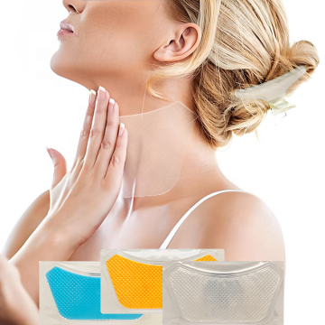 White Transparent Smoothing Neck Pads with Organic Vitamin C