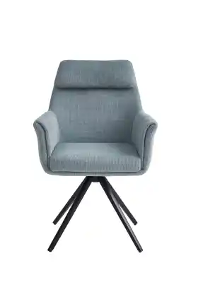 Light Blue Swivel Dining Chair