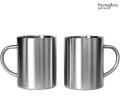 Tazas de pared doble de acero inoxidable 15OZ