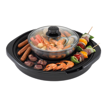 Factory Direct 2-in-1 BBQ Grill Hot Pot - Electric Smokeless Teppanyaki Grill for Restaurant