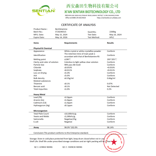 High Quality CAS 22457-89-2 Benfotiamine Powder