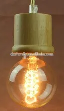 China supplier Vintage simple Edison Bulbs Wooden Pendant Lamp
