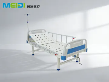 ABS Perforated Semi-Electric Nursing Bed, 6-Speed Side Rails, Steel Crank Handle, Medical Care Bed