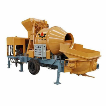 High Quality Mobile Diesel Concrete Mixer Trailer Pump Supplier