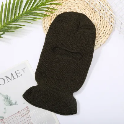 Custom Embroidered Knitted Cycling Balaclava Face Mask