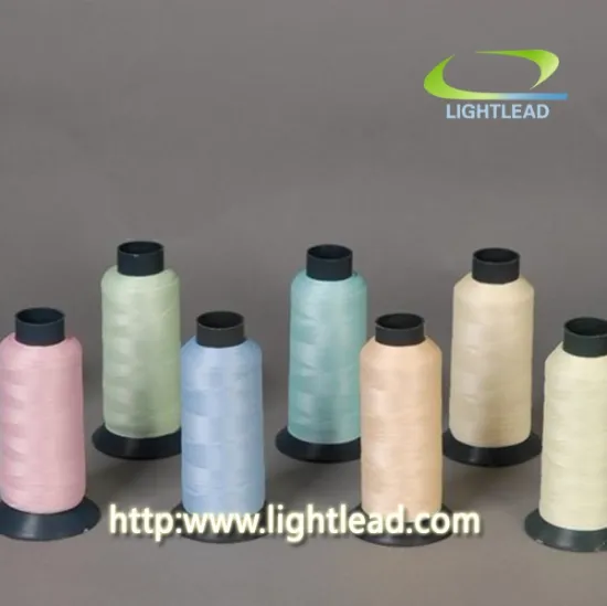 New design for decorative clothes glow in the dark embroidery thread