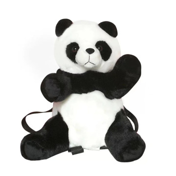 plush panda backpack and lunchbox set boy