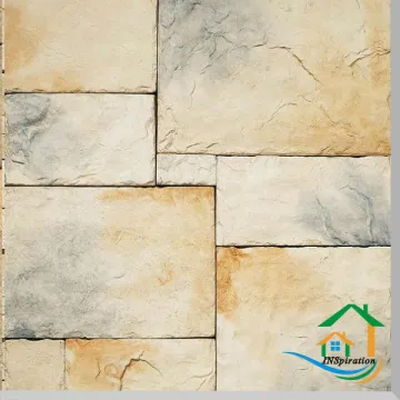 Modern design faux stone interior walls