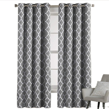 Geometric Moroccan Printed Blackout Curtains