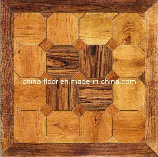 Teak Veneer Art Mosaic Parquet Wooden Flooring
