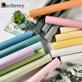 Vinyl Waterproof Self Adhesive Matt Wallpaper Roll DIY Modern Living Room Kitchen Cabinets Solid Color Household Decorative Film